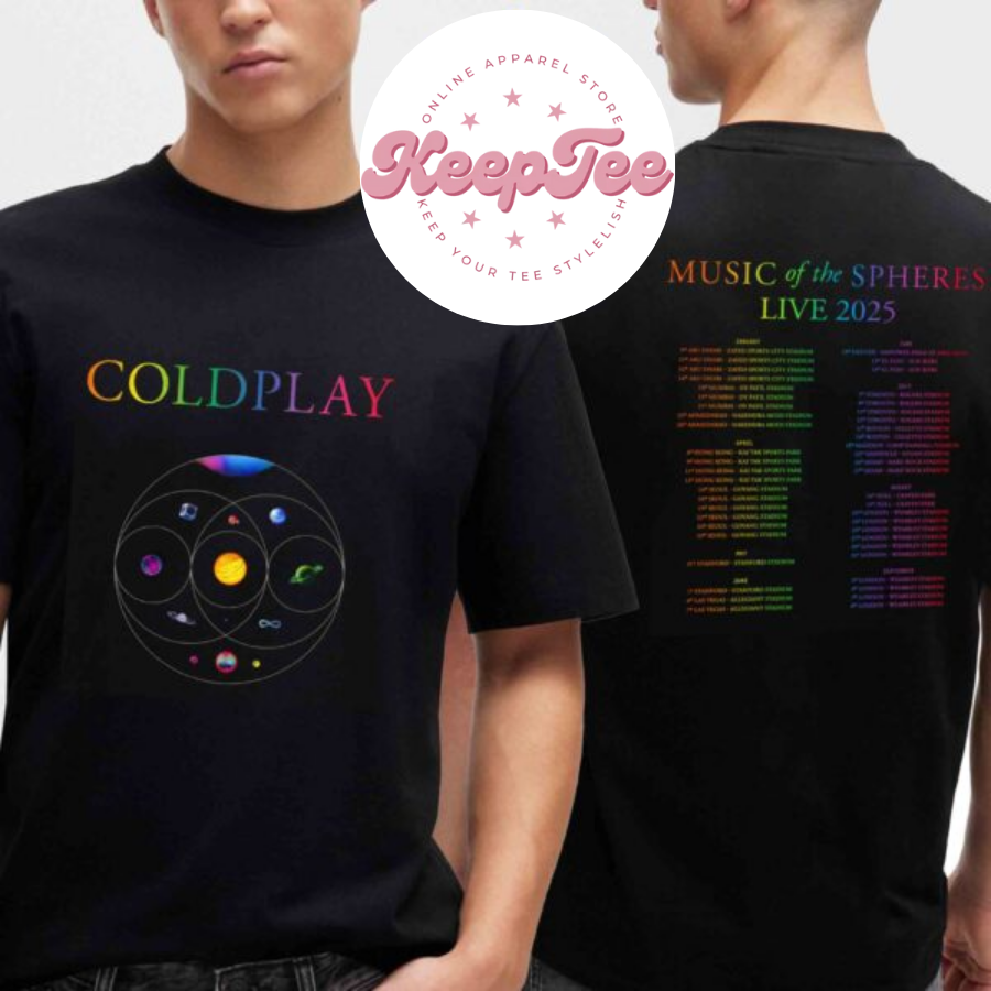 Coldplay Music Of Concert 2025 Shirt, Coldplay Music Of Spheres World Tour 2025 Shirt