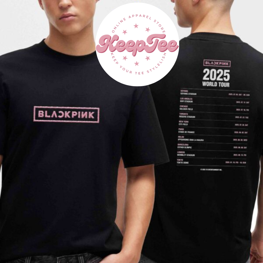 Blackpink 2025 World Concert 2025 Shirt, Blackpink 2025 World Tour Dates Logo Unisex Shirt