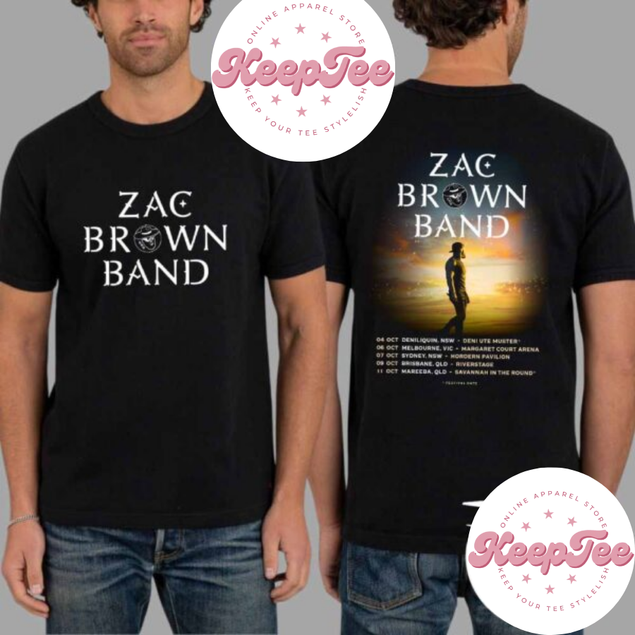 Zac Brown Band Concert 2025 Shirt, Zac Brown Band 2025 Australia Tour Dates Shirt