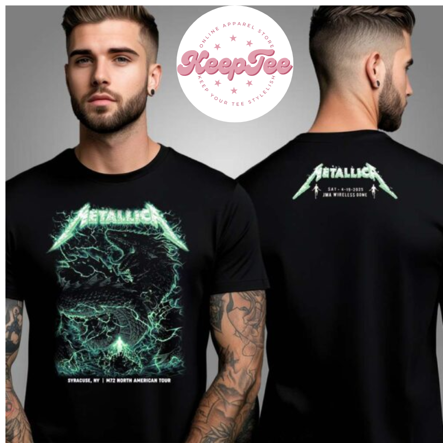 Metallica M72 World Concert 2025 Shirt, Metallica M72 World Tour At Jma Wireless Dome Syracuse Ny