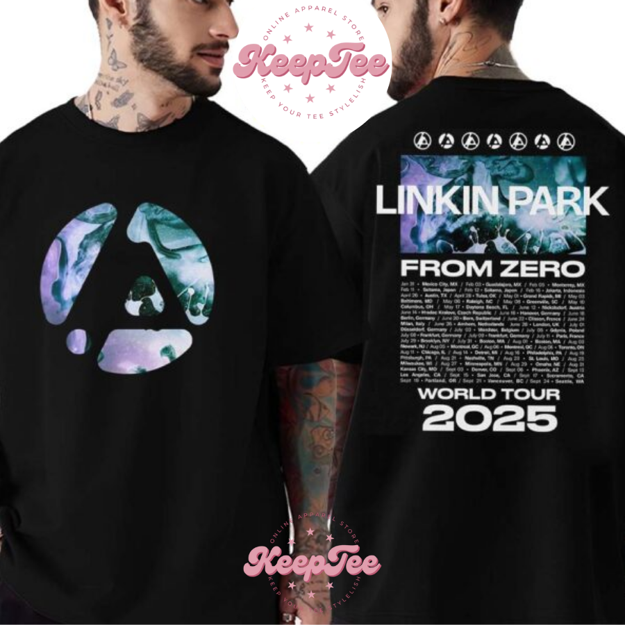 Linkin Park Swirl Concert 2025 Shirt, Linkin Park Swirl Tour Dates List From Zero World Tour 2025 Print Shirt
