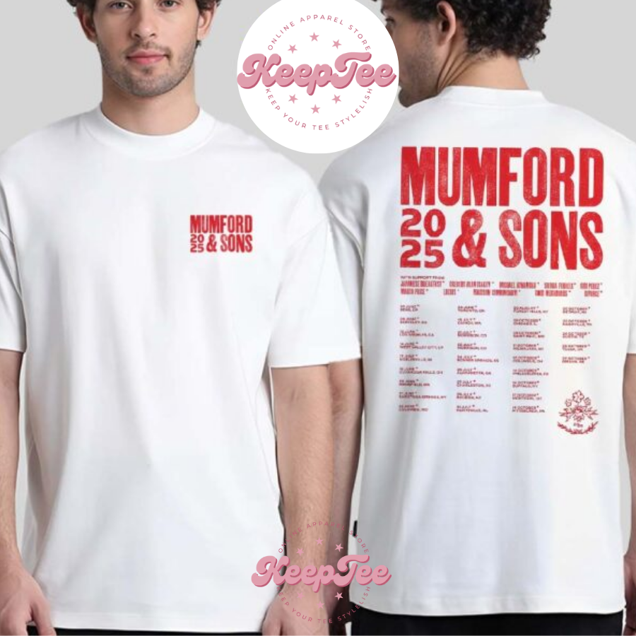 Mumford And Sons Concert 2025 Shirt, Mumford And Sons Band Tour 2025 Dates List Start In Bend Or On June 5 2025 Print Unisex Shirt