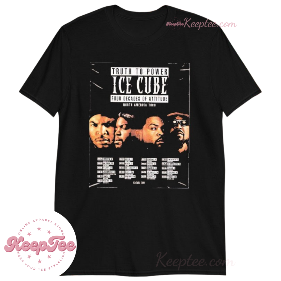 Ice Cube Truth To Power 4 Decades Of Attitude North American Tour Dates 2025 Shirt