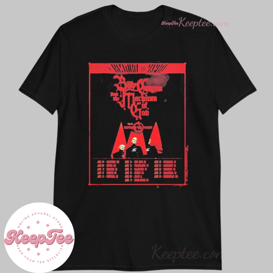 Billy Corgan And The Machines Of God A Return To Zero Tour Dates And Location 2025 Shirt