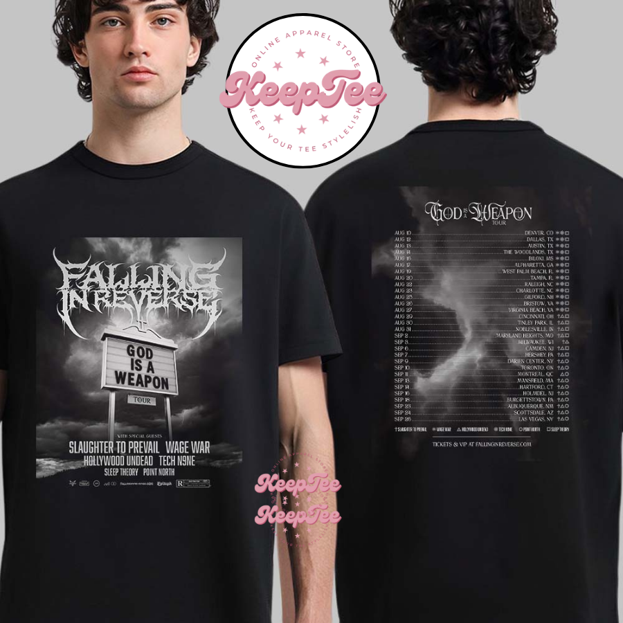 Falling In Reverse God Is A Weapon Tour 2025 Us And Canada Dates Shirt