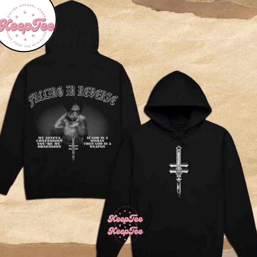 Falling In Reverse Dagger If God Is A Women The God Is A Weapon Merchandise 2025 Hoodie