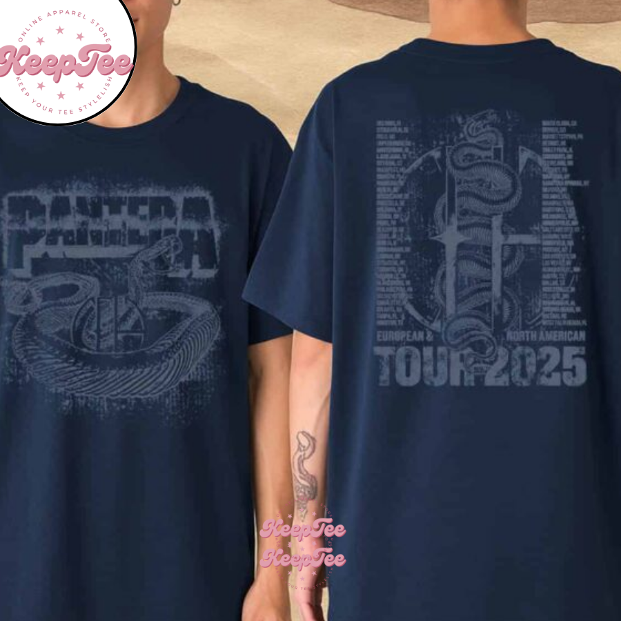Pantera Europe And North American Tour 2025 Dates List Snake Cfh Merchandise Shirt