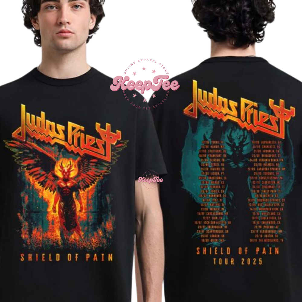 Judas Priest Shield Of Pain Tour 2025 Shirt