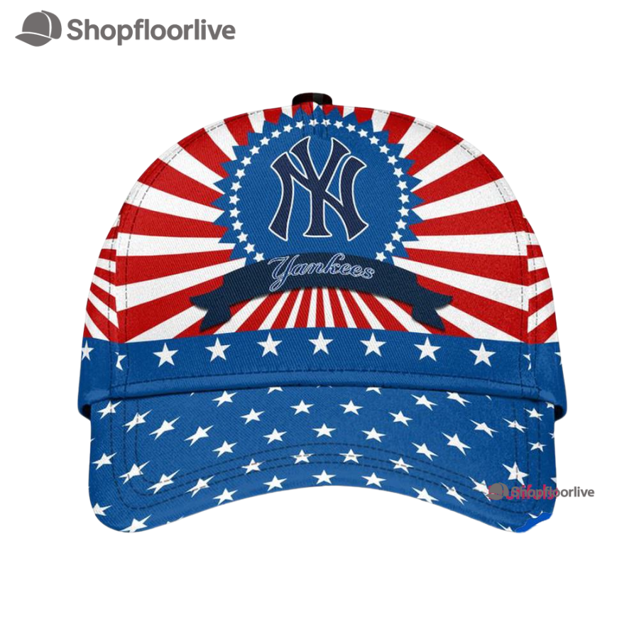 New York Yankees American Flag Pattern Independence Day Baseball Cap