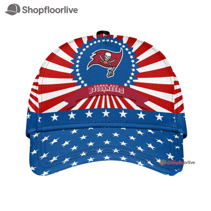 Tampa Bay Buccaneers American Flag Pattern Independence Day Baseball Cap