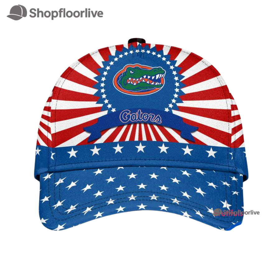 Florida Gators American Flag Pattern Independence Day Baseball Cap