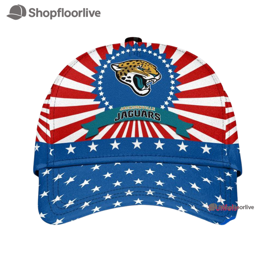 Jacksonville Jaguars American Flag Pattern Independence Day Baseball Cap
