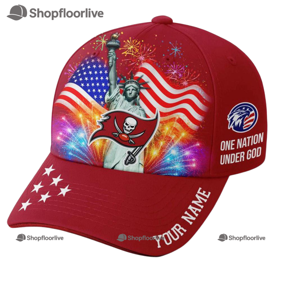 Nfl Tampa Bay Buccaneers One Nation Under God Happy Independence Day Custom Classic Cap