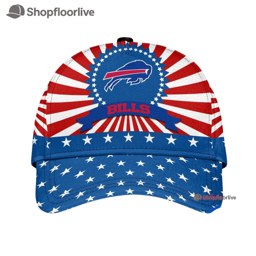 Buffalo Bills American Flag Pattern Independence Day Baseball Cap