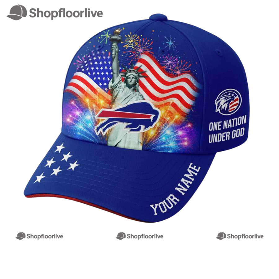 Nfl Buffalo Bills One Nation Under God Happy Independence Day Custom Classic Cap
