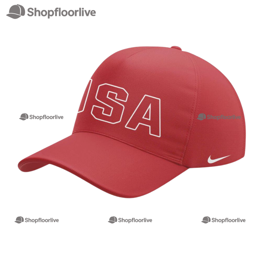 Usa Softball Team 2025 New Design Red Cap Hats