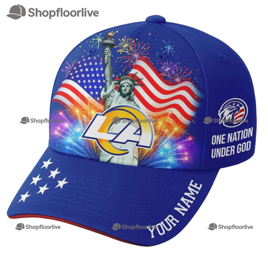 Nfl Los Angeles Rams One Nation Under God Happy Independence Day Custom Classic Cap