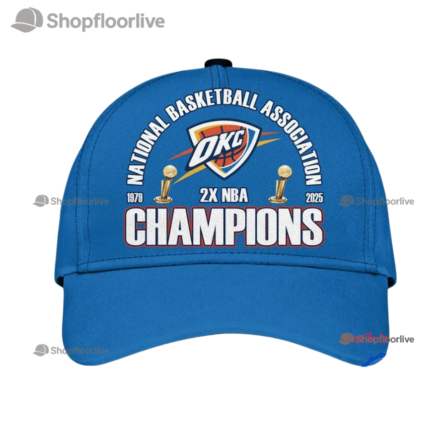 Oklahoma City Thunder 2025 Nba Champions Cap Hats