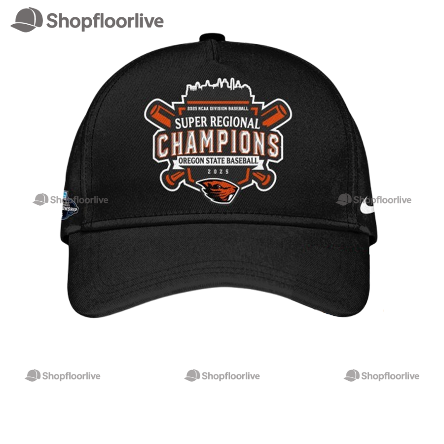 Oregon State Beavers 2025 Ncaa Division Baseball Super Regionals Champions Cap
