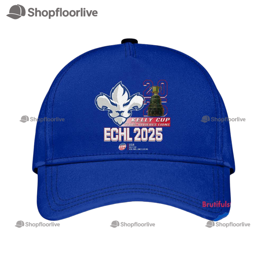 Trois-Rivieres Lions 2025 East Coast Hockey League Champions 3D Printed Cap