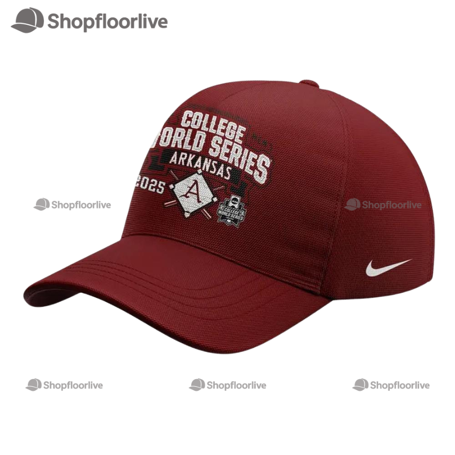 Arkansas Razorbacks Baseball College World Series 2025 Fan Gift Cap