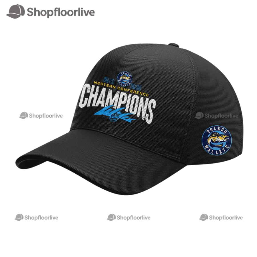 Toledo Walleye 2025 Echl Western Conference Champions Cap