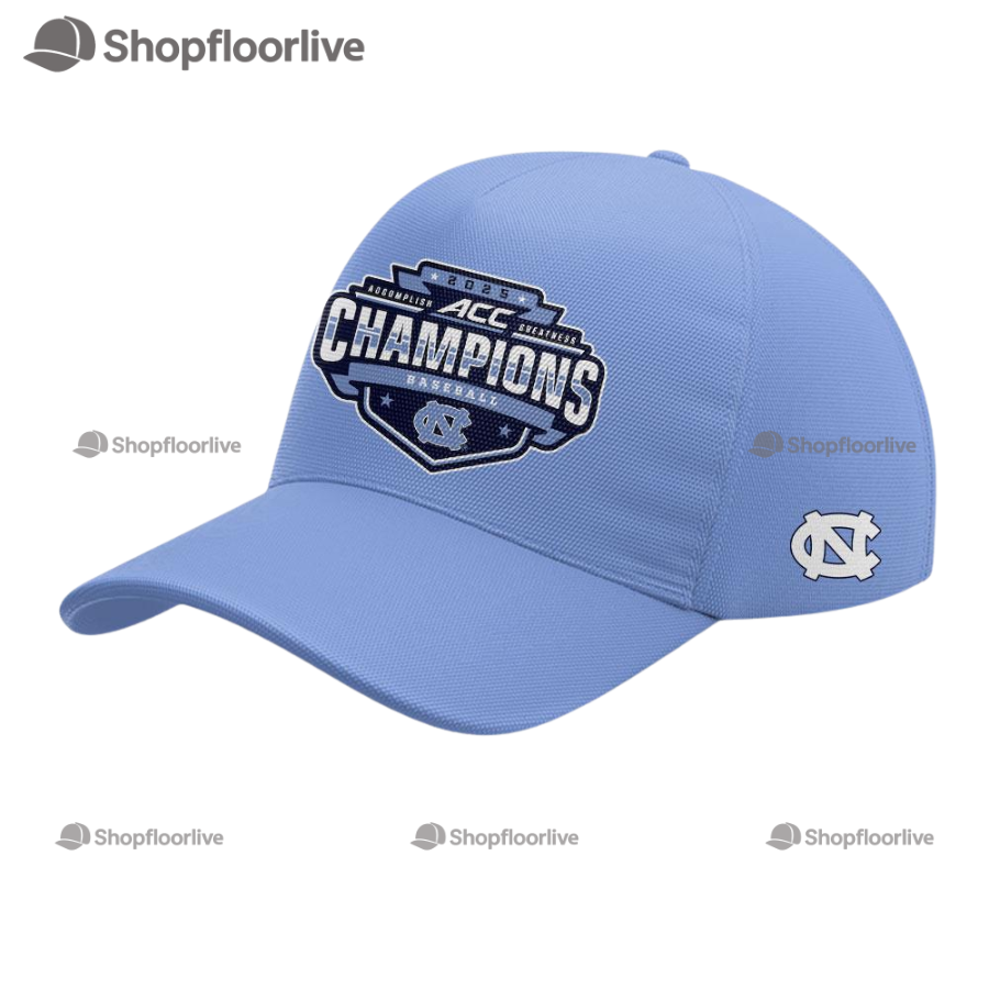 North Carolina Tar Heels Baseball 2025 Acc Baseball Champions Cap