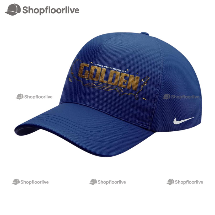 Usa Hockey 2025 Iihf Men'S World Championship Team Player Golden Cap Hats