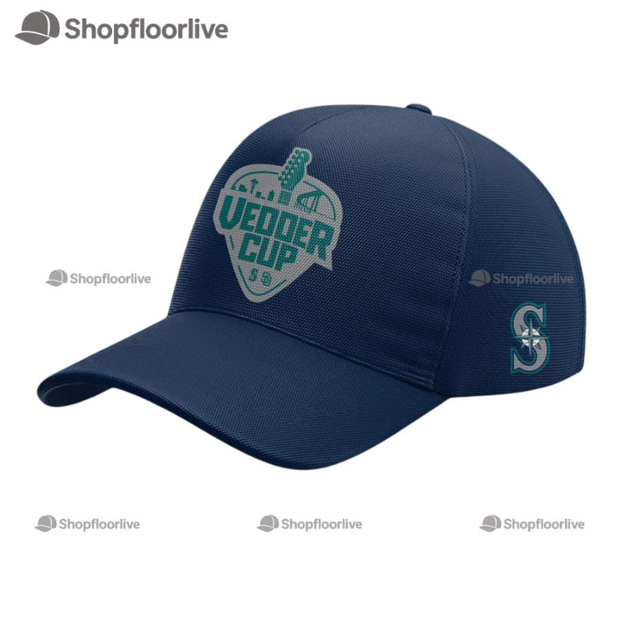 Seattle Mariners X Happy Vedder Cup 2025 3D Printed Cap Navy