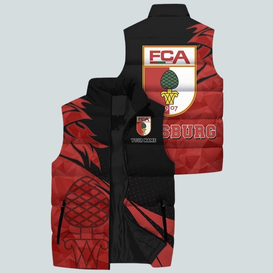 Fc Augsburg Bdlg Sleeveless Puffer Jacket Gifts For Fans