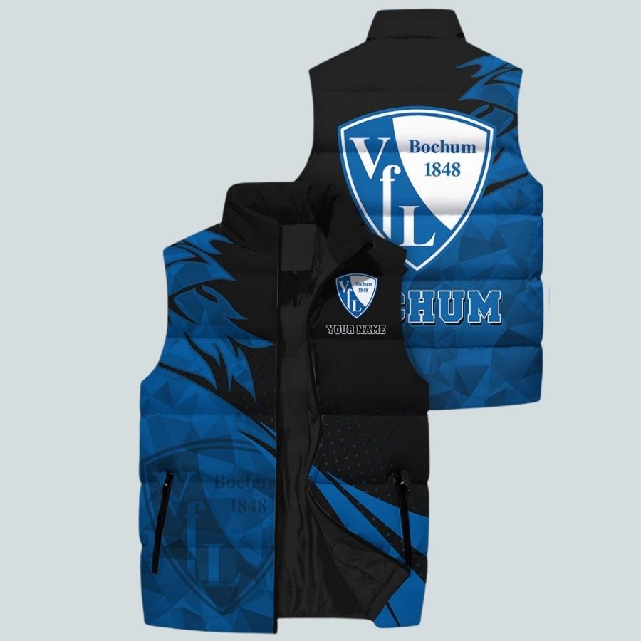 Vfl Bochum 1848 Bdlg Sleeveless Puffer Jacket Gifts For Fans