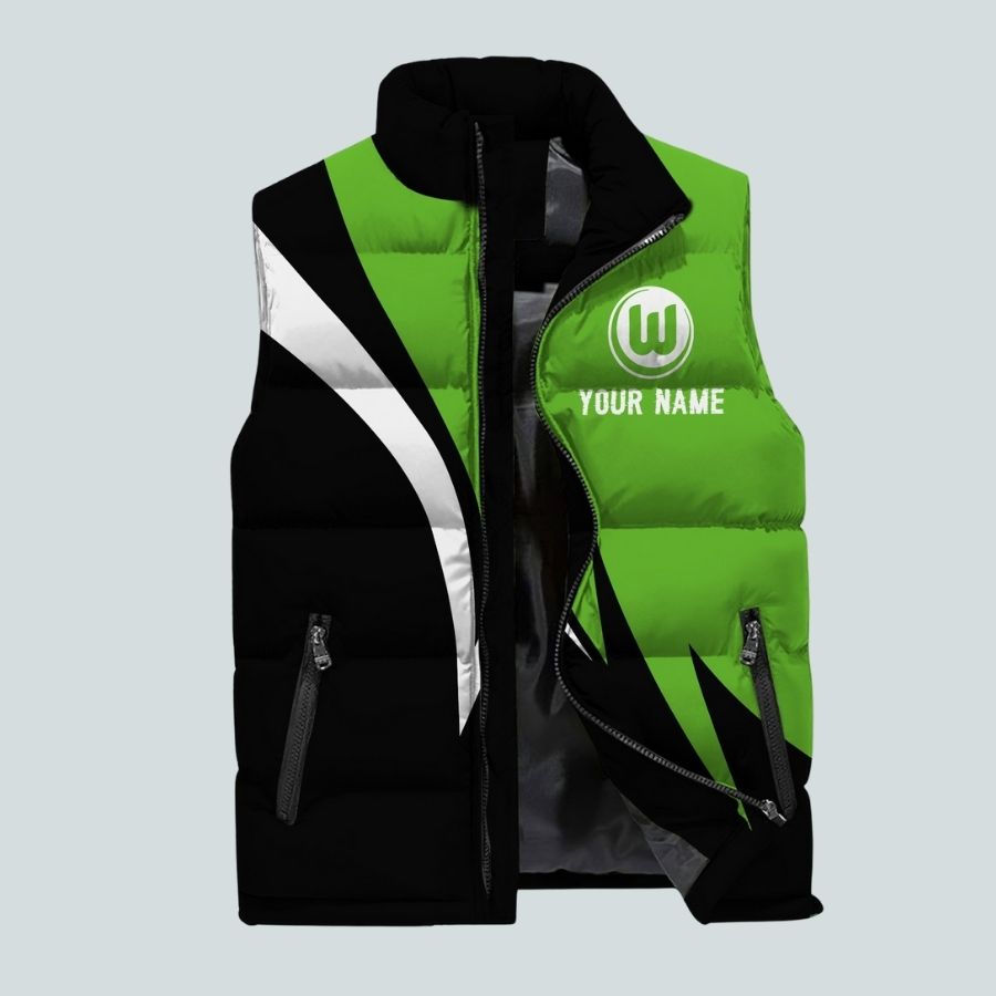 Vfl Wolfsburg Bdlg Personalized Sleeveless Puffer Jacket Gifts For Fans