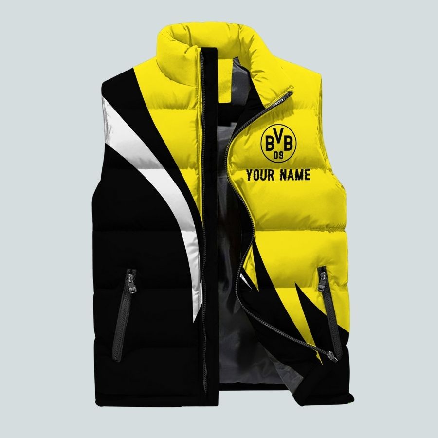 Borussia Dortmund Bdlg Personalized Sleeveless Puffer Jacket Gifts For Fans