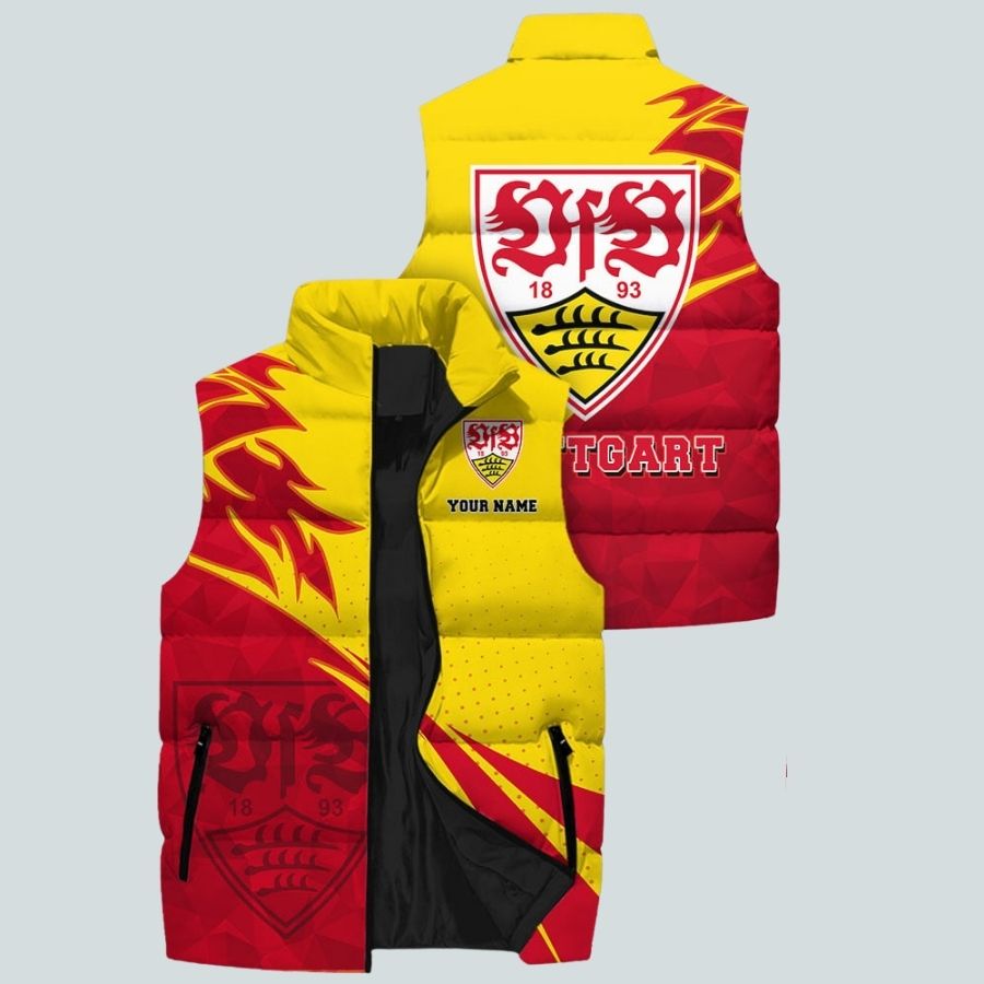 Vfb Stuttgart Bdlg Sleeveless Puffer Jacket Gifts For Fans