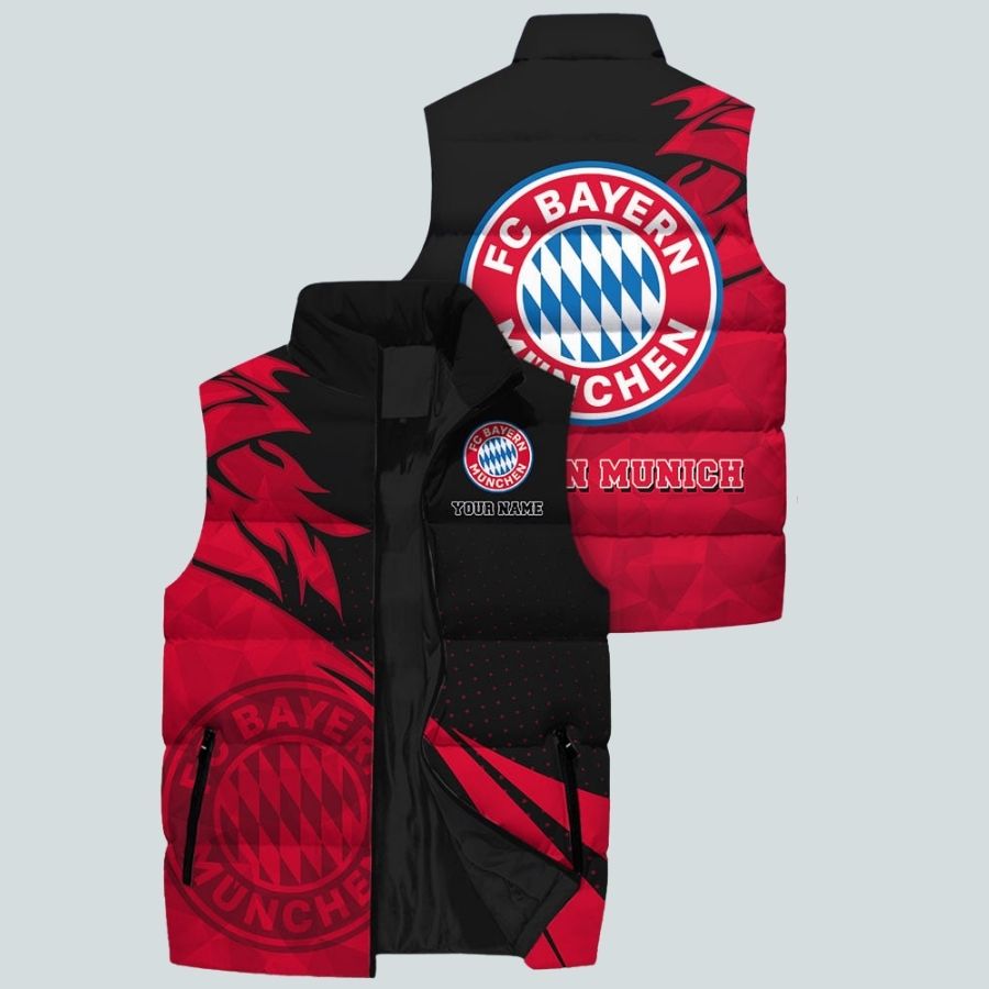 Fc Bayern Munchen Bdlg Sleeveless Puffer Jacket Gifts For Fans