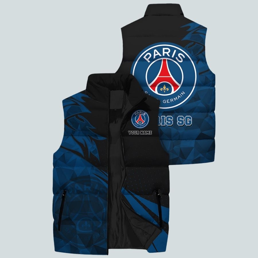 Psg L1 Sleeveless Puffer Jacket Gifts For Fans