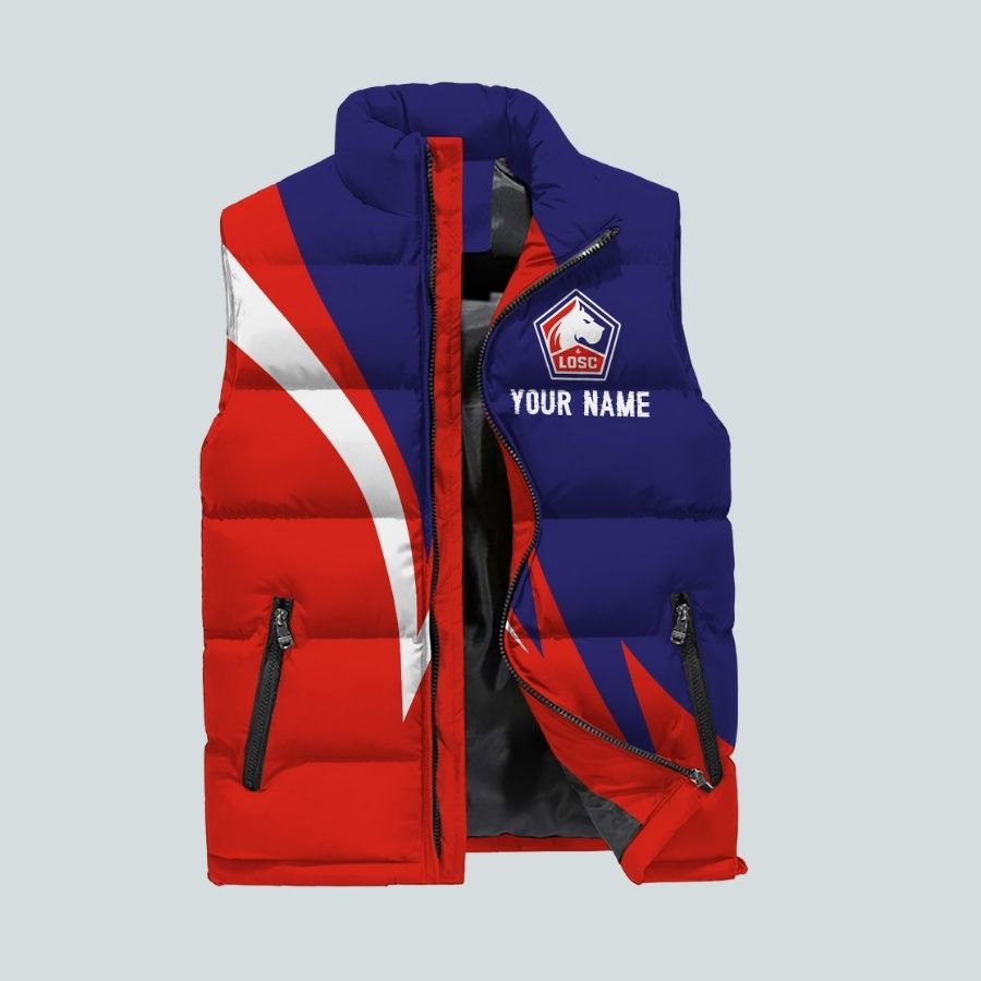 Lille L1 Personalized Sleeveless Puffer Jacket Gifts For Fans