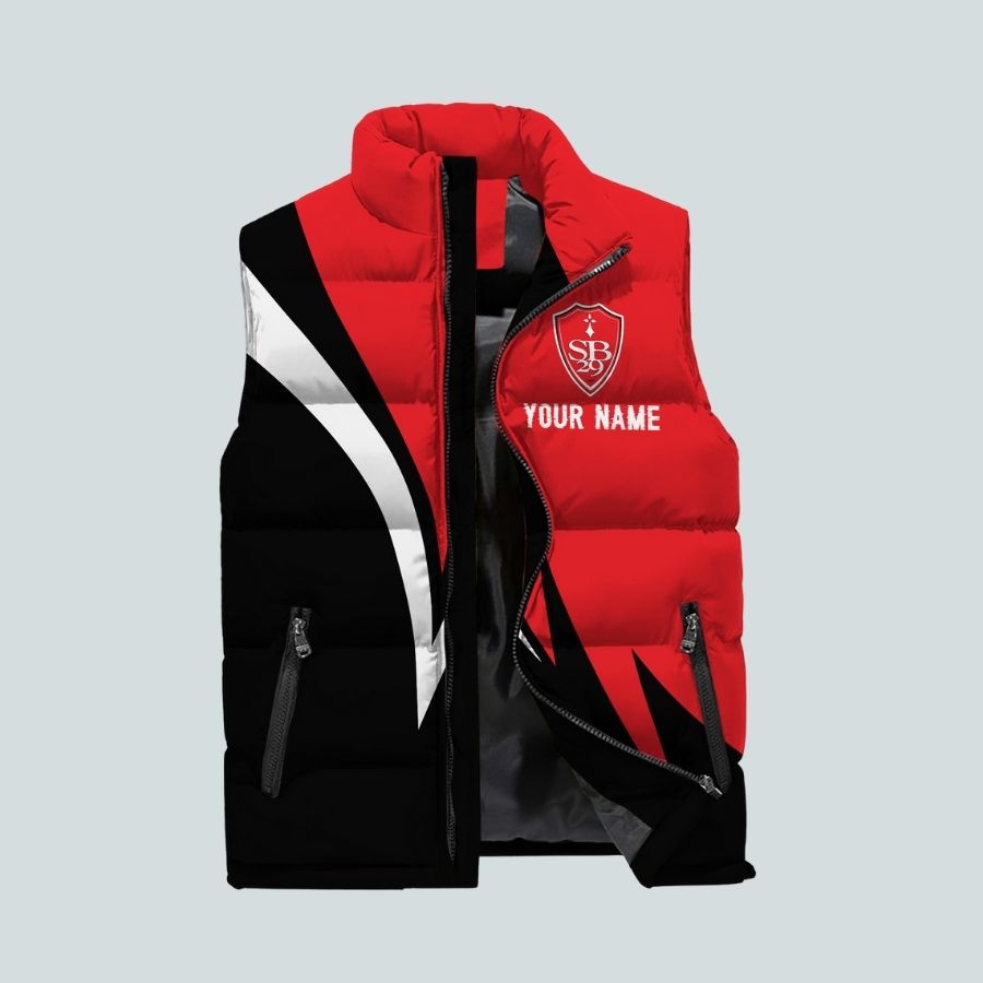 Brest L1 Personalized Sleeveless Puffer Jacket Gifts For Fans