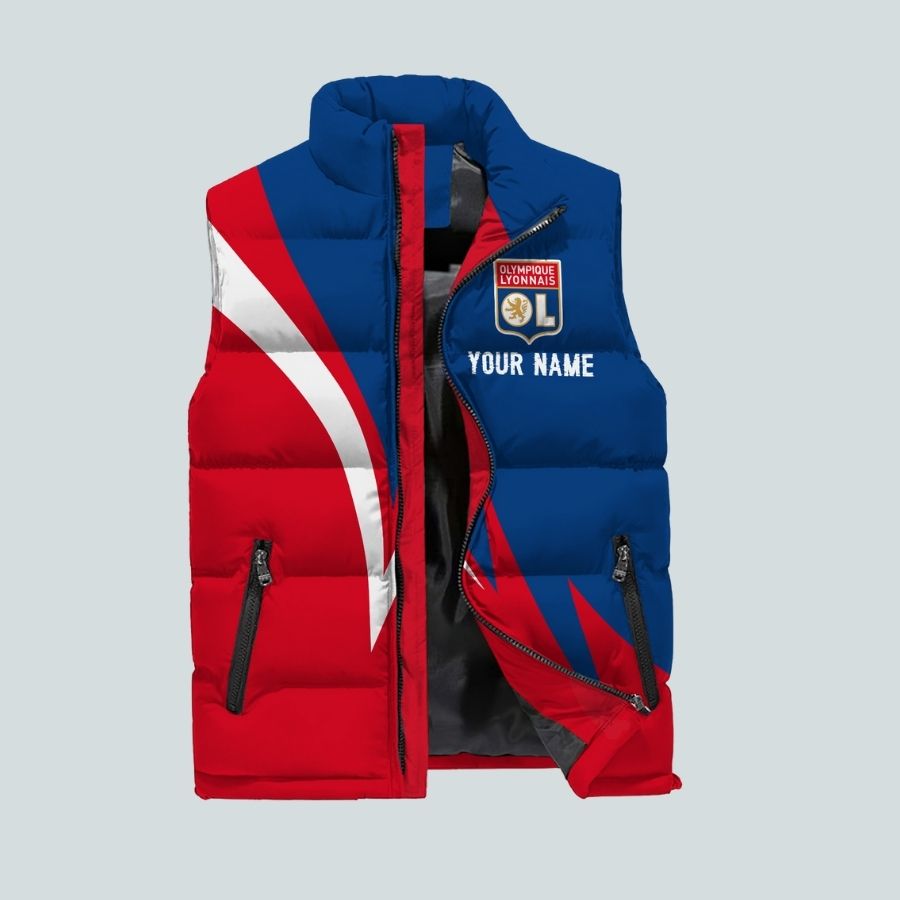 Lyon L1 Personalized Sleeveless Puffer Jacket Gifts For Fans