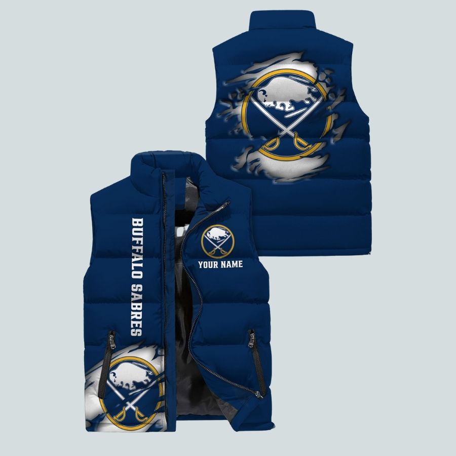 Buffalo Sabres Nhl Sleeveless Puffer Jacket Gifts For Fans
