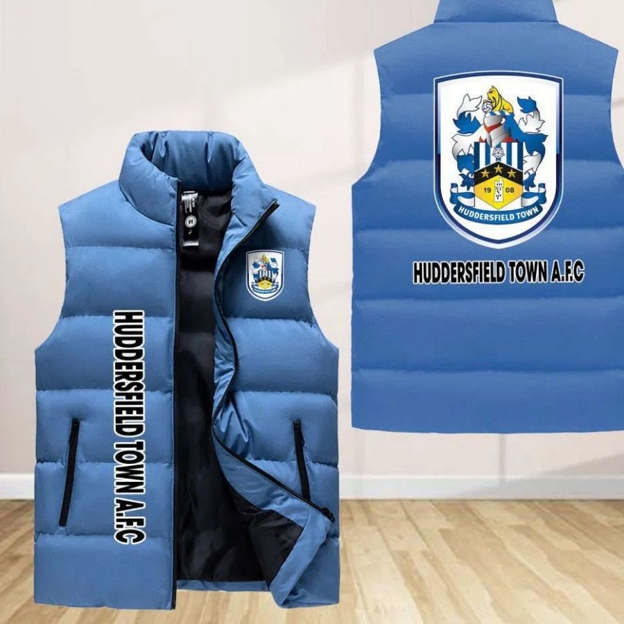 Huddersfield Town A.F.C Sleeveless Puffer Jacket Custom For Fans Gifts