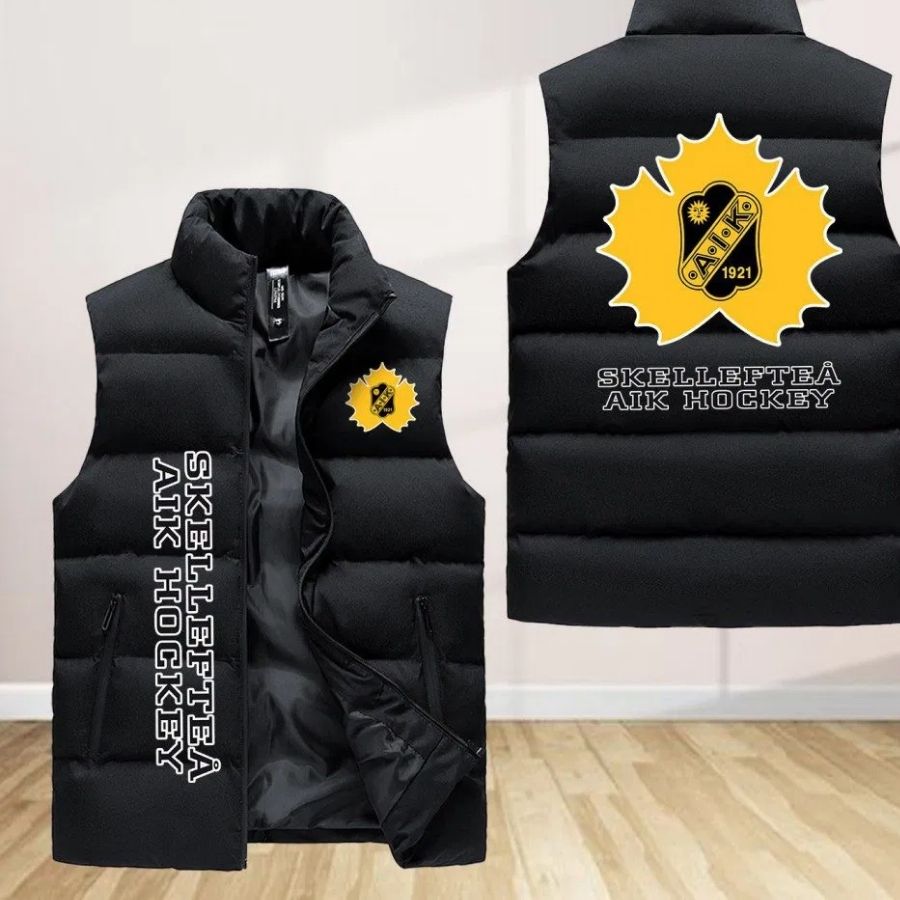Skelleftea Aik Sleeveless Puffer Jacket Custom For Fans Gifts