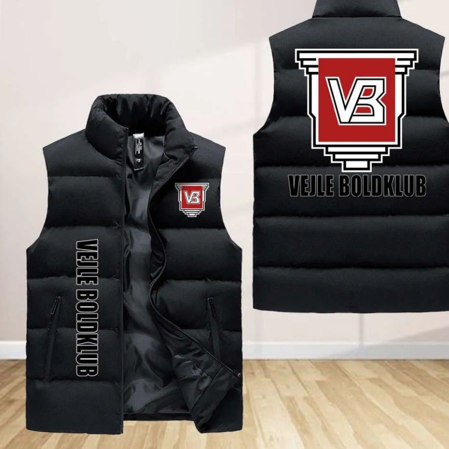 Vejle Boldklub Sleeveless Puffer Jacket Custom For Fans Gifts