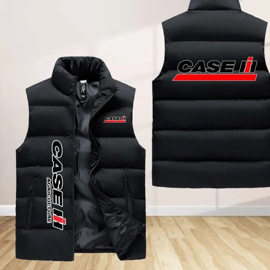 Case Ih Sleeveless Puffer Jacket Custom For Fans Gifts