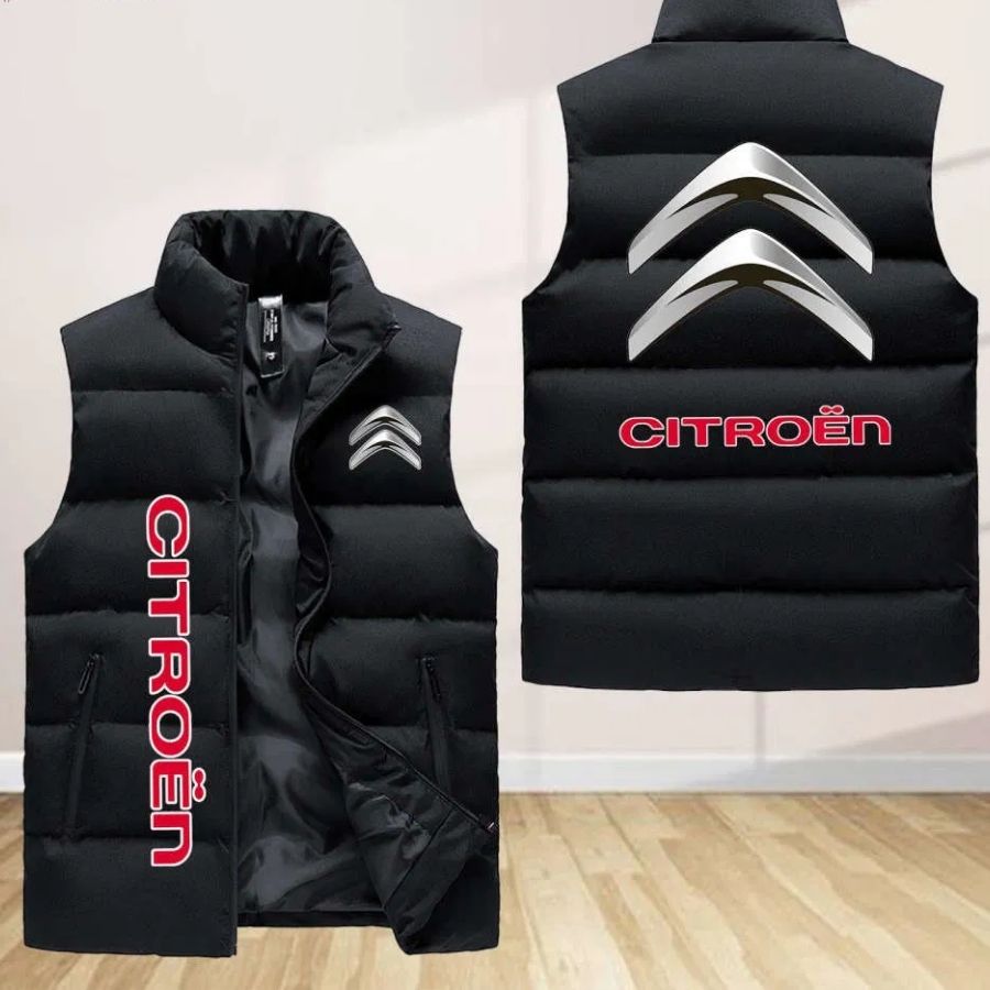 Citroen Sleeveless Puffer Jacket Custom For Fans Gifts