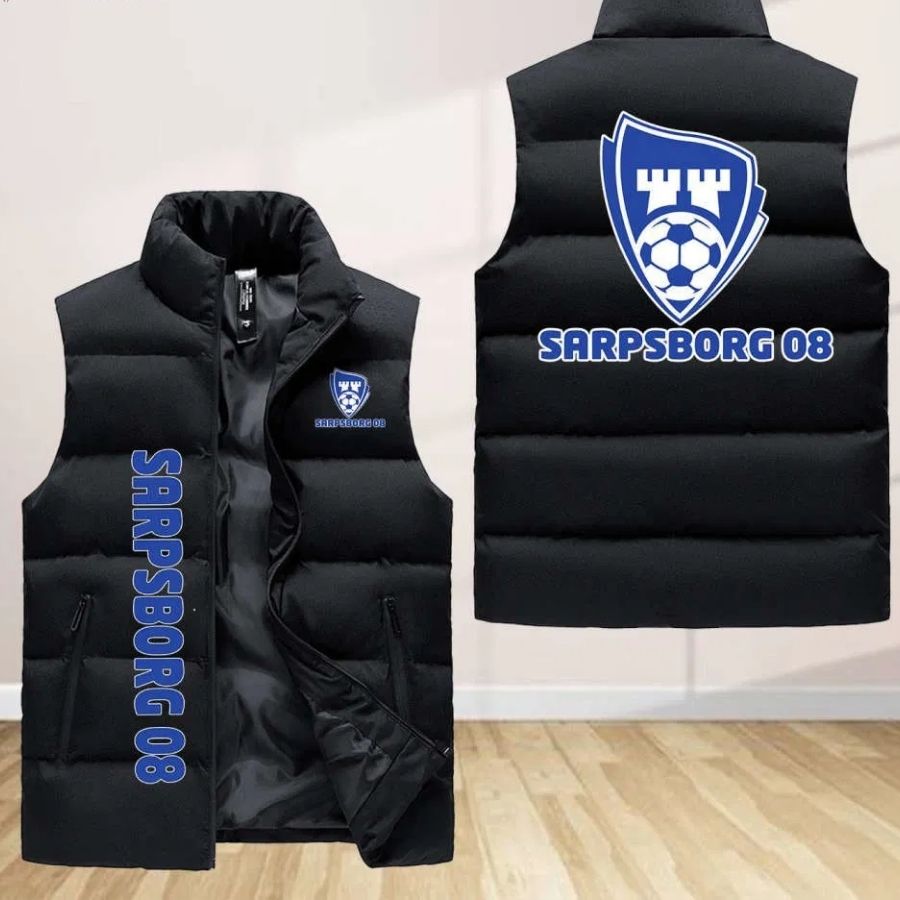Sarpsborg 08 Fotballforening Sleeveless Puffer Jacket Custom For Fans Gifts