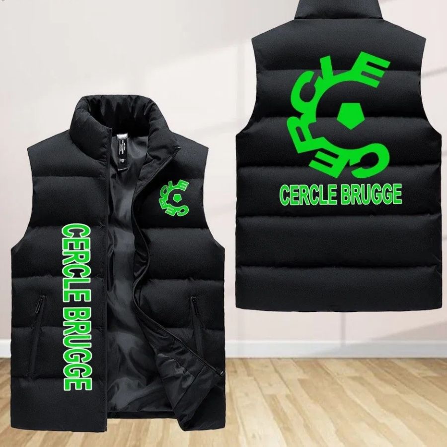 Cercle Brugge K.Sv Sleeveless Puffer Jacket Custom For Fans Gifts