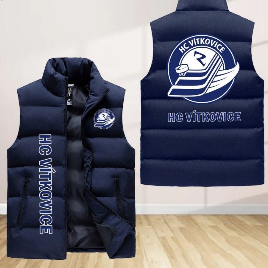 Hc Vitkovice Ridera Sleeveless Puffer Jacket Custom For Fans Gifts