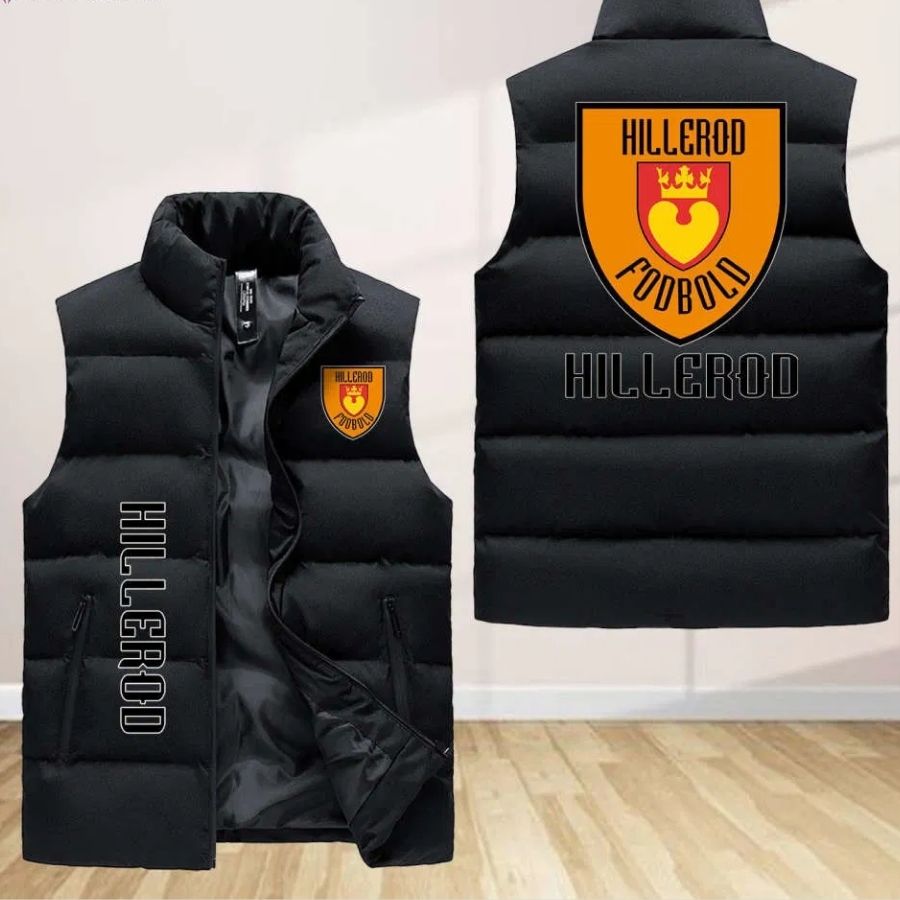 Hillerod Fodbold Sleeveless Puffer Jacket Custom For Fans Gifts