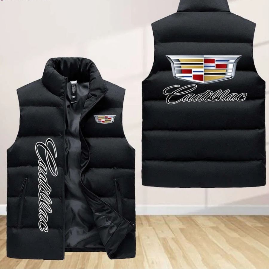 Cadilac Sleeveless Puffer Jacket Custom For Fans Gifts